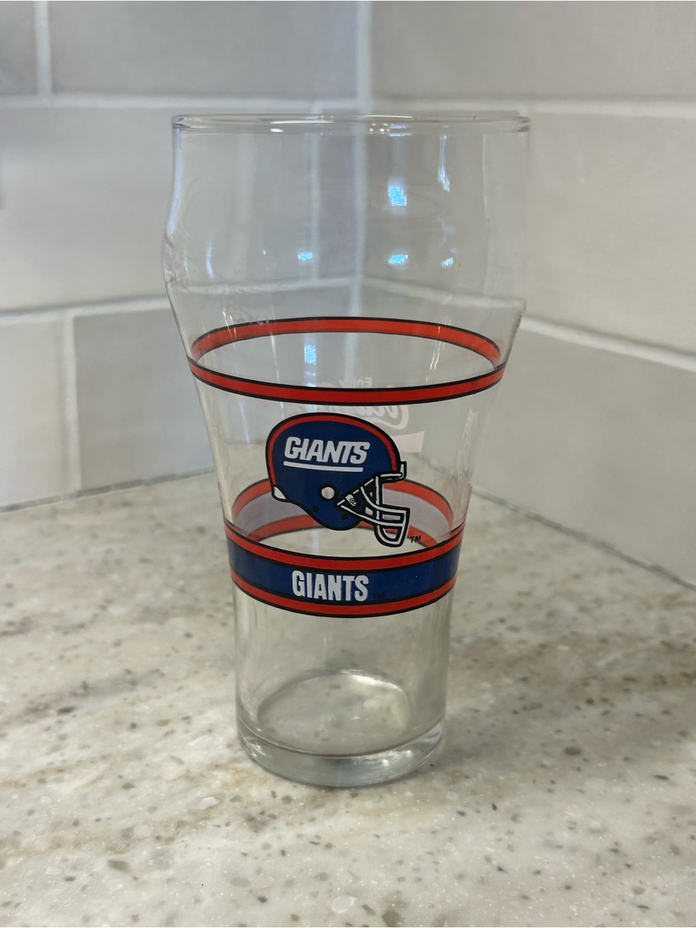 New York Clear Pint Glass with Team Logo